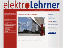 Tablet Screenshot of elektro-lehrner.at